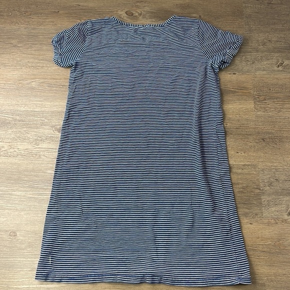 June and Delaney Women’s Blue and White Stripe Short Sleeve Dress, size small - Picture 9 of 10